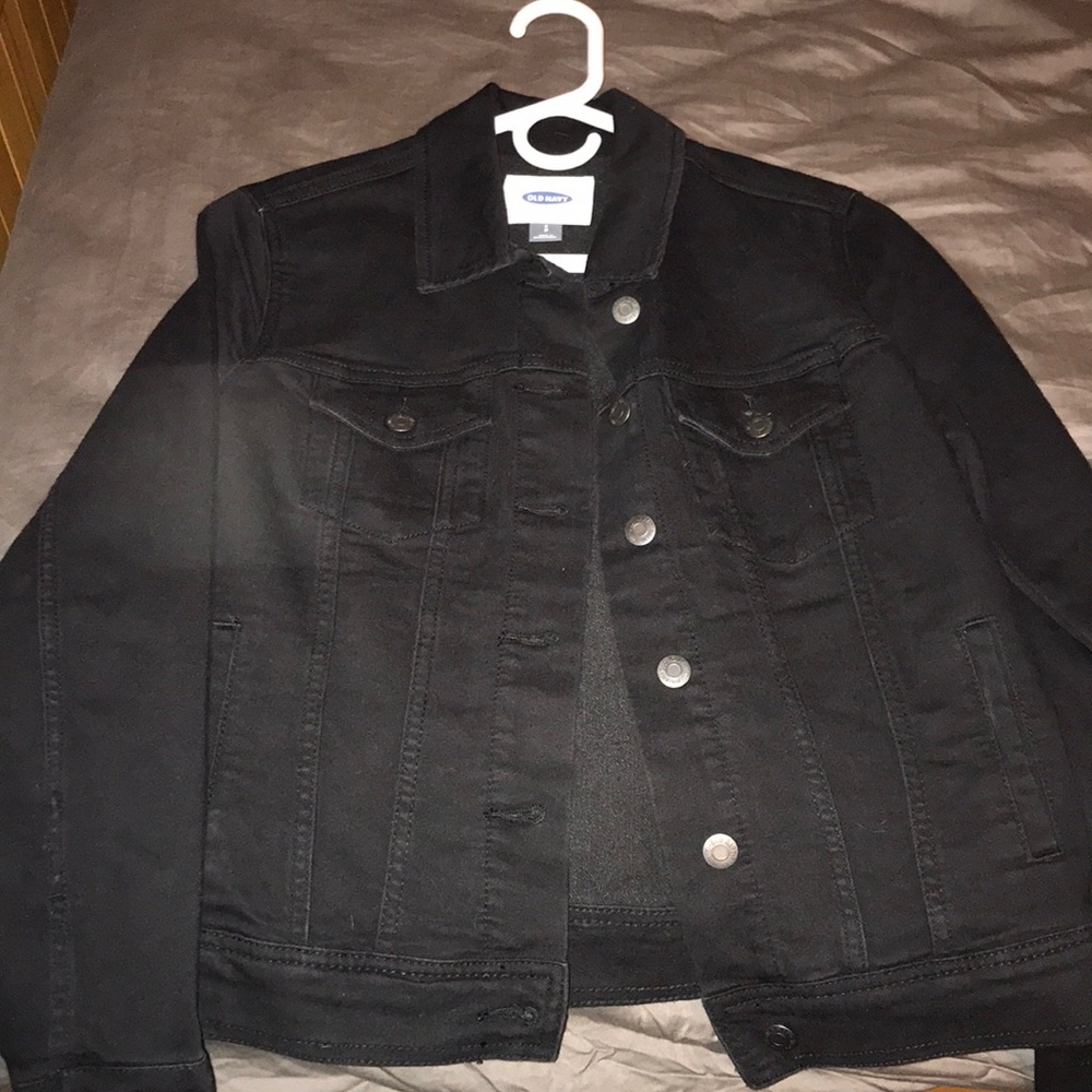 Black jean jacket